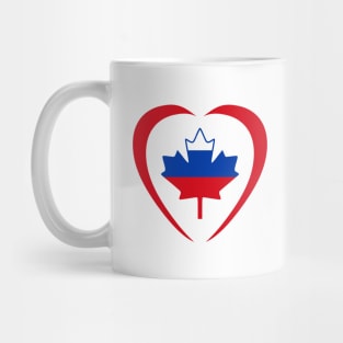 Russian Canadian Multinational Patriot  (Heart) Mug